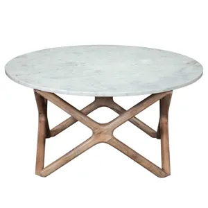 Wyman Banswara White Marble Top Cocktail