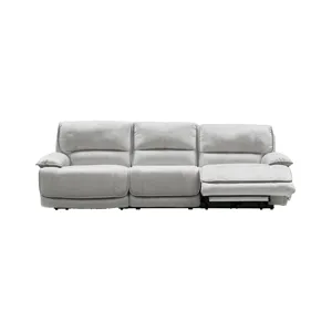 Olson Olsen Silver Power Reclining Sofa Sectional