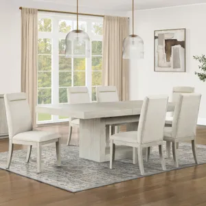 Garland 7pc Dining Set, Greige Finish