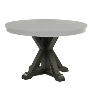 Rylie Trestle Table Base, Black Finish