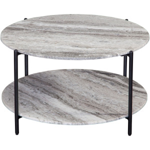 Coleen Green Marble Round Cocktail Table