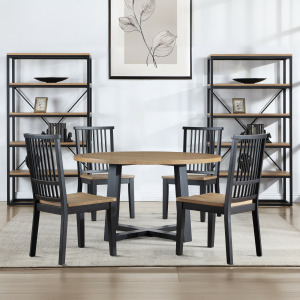 Magnolia 54" Round 5-Piece Dining Set