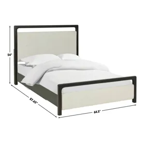 Sigmund Bed(Headboard And Footboard+ Rail) - Queen