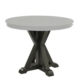 Rylie Counter Trestle Table Base, Black Finish