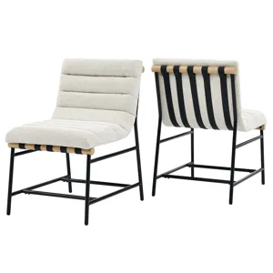 Nicco Beige Polyester 2pcs Dining Chair