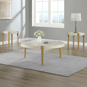 Gracie White 3-Piece Table Set