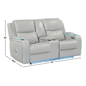 Luna Ice Power Console Loveseat
