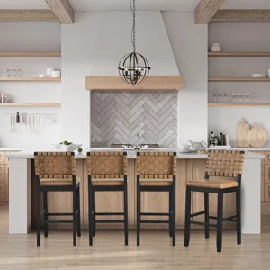 Reid Black Bar Chair