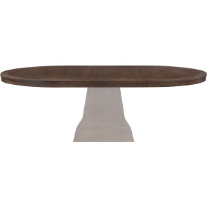Vaughn 60-96″ Dining Table Top W/2-18″ Leaves, Coffee Finish