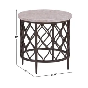 Roland Marble Top End Table