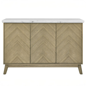 Vida White Marble Top Server