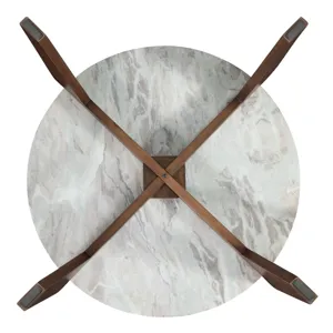 Shavon Brown Marble Top Cocktail Table