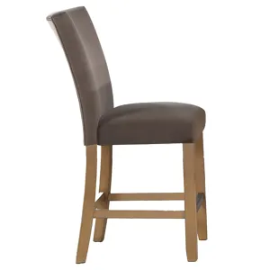 Artemis Brown Velvet Counter Chair