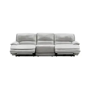 Olson Olsen Silver Power Reclining Sofa Sectional