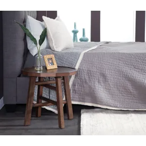 Paisley Side Table, Brown