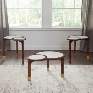 Oormi White Marble Coffee Table