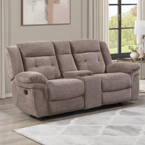 Sydney Brown Manual Recliner Console Lov