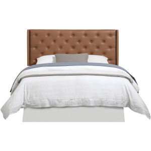 Maria Brown Tufted Pu Queen/Full Headboa