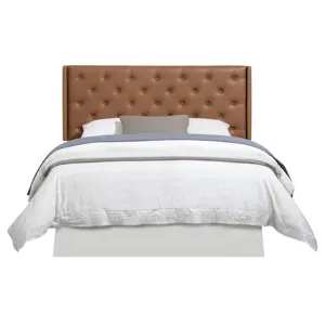 Maria Brown Tufted Pu Queen/Full Headboa