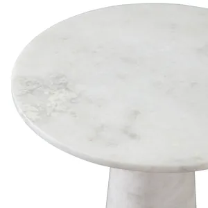 Joni Talita White Marble End Table Top