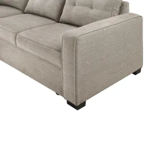 Noah Flippable, Convertible Storage Sleeper Chofa, Tan