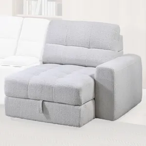Snyder White RAF Chaise w/ Storage