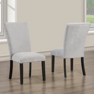 Artemis Gray Chenille Side Chair