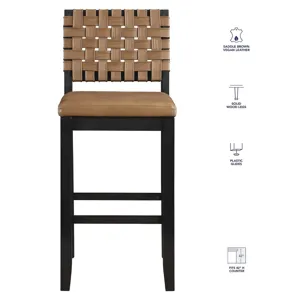 Reid Black Bar Chair