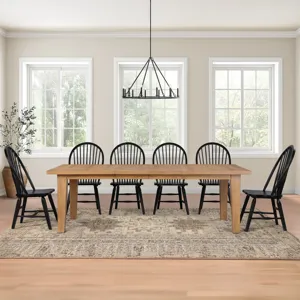 Sommerset 7pk Dining Table Set W Black