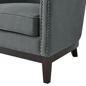 Roswell Linen Accent Chair W/