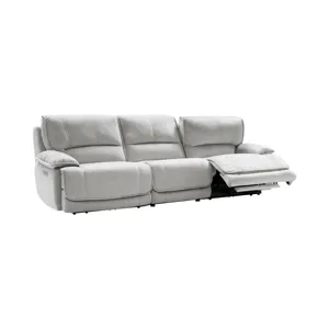 Olson Olsen Silver Power Reclining Sofa Sectional