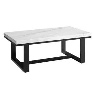 Lucca(Artemis White Marble Top Occasio Occasional Table Set