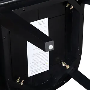 Aubrey Brown Rectangle Table And 6 Vaughn Black