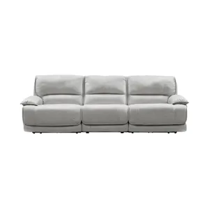 Olson Olsen Silver Power Reclining Sofa Sectional