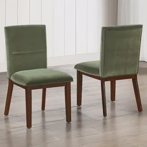 Zen Green Velvet Side Chair