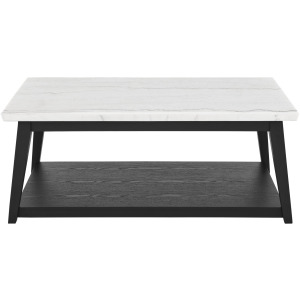Vida-Black White Marble Top Cocktail Table