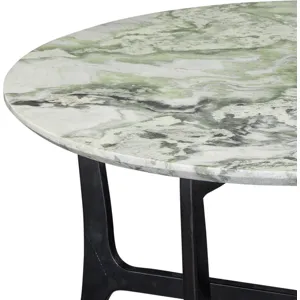 Hoxley Green Onyx Top Round Cocktail Table