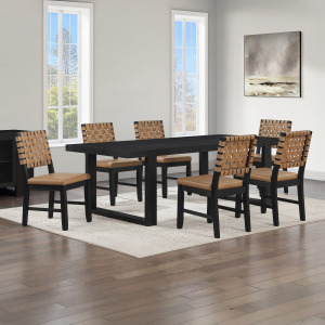 Reid Black 7-Piece Dining Set