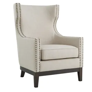 Roswell Linen Accent Chair W/