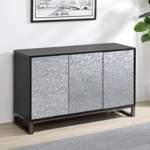 Mazie 3-Door Sideboard W/Pattern Mirror