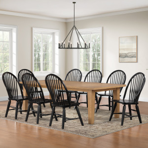 Sommerset Black 9-Piece Dining Set