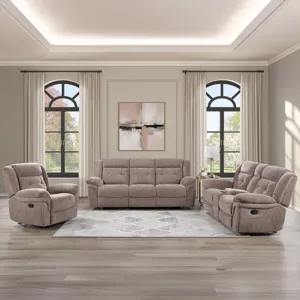 Mallory Sydney Brown 3-Piece Reclining Living Room Set