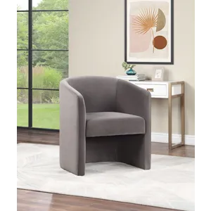 Iris Upholstered Dining/Accent Chair, Fog