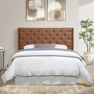 Maria Brown Tufted Pu Queen/Full Headboa
