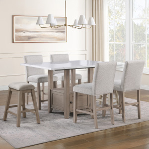 Taylor 7pcs Counter(T And 4s And 2stl Dining Set