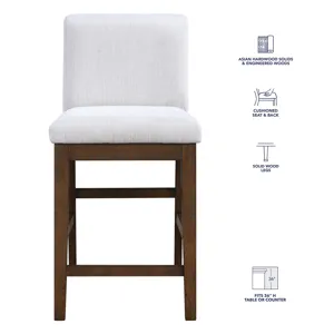 Canton 7pc Counter Dining Set W/Upholstered Cc