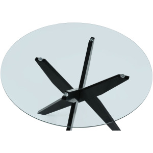 Amalie Clear Tempered Glass Top