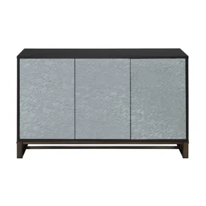 Mazie 3-Door Sideboard W/Pattern Mirror