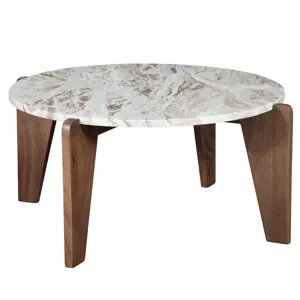 Shavon Brown Marble Top Cocktail Table