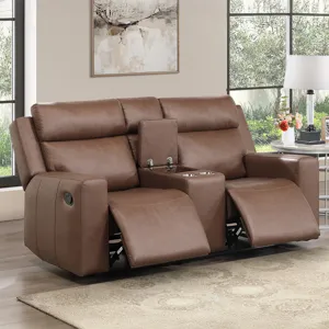 Barron Manual Reclining Console Loveseat